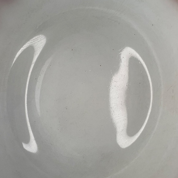 Federal Glass Red Plaid Mixing Bowl Checker Gingham 8in Milk Glass Farmhouse - Picture 12 of 16